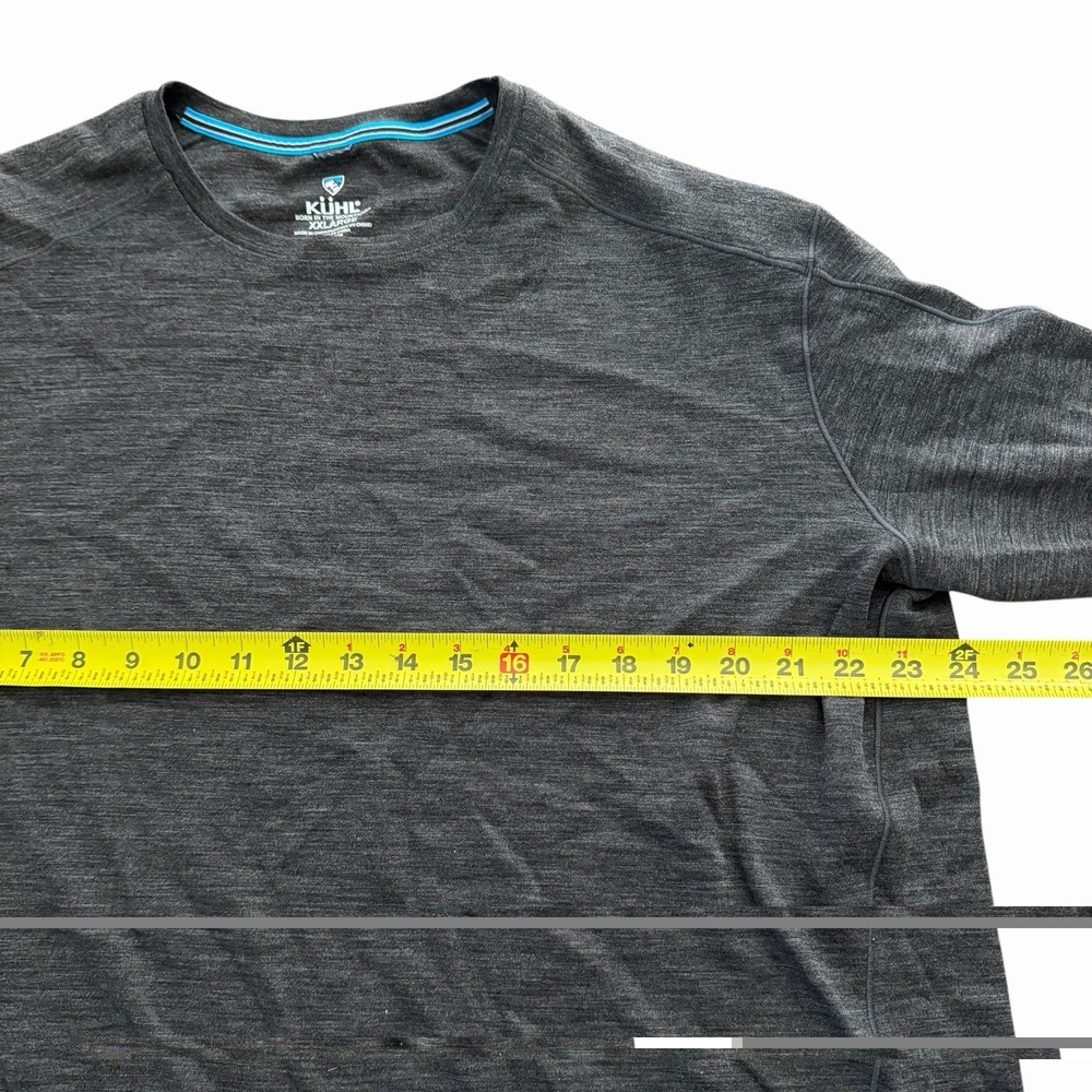 KÜHL Men's Invigoratr Merino Crew Long Sleeve Shirt XXLARGE Black Merino Wool - Picture 8 of 8